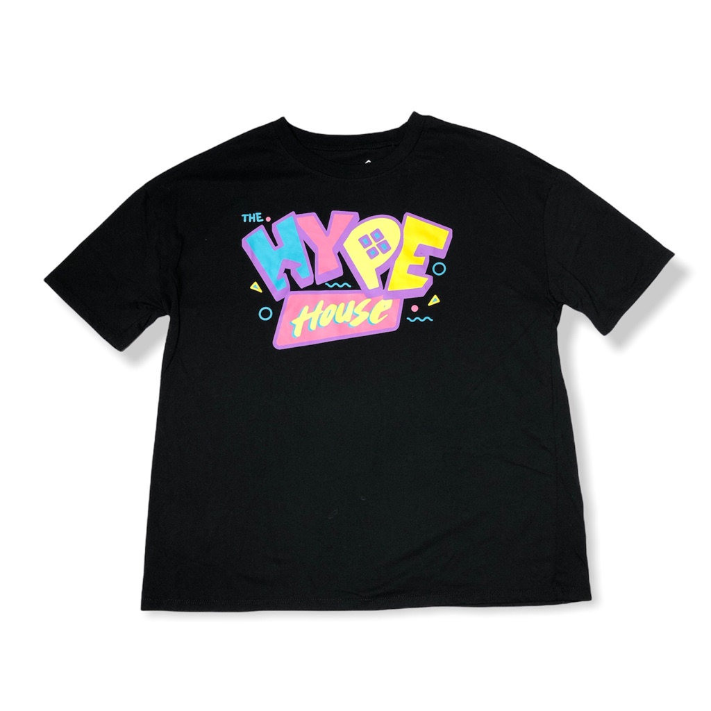 The Hype House Womens Cotton Blend Black Tshirt